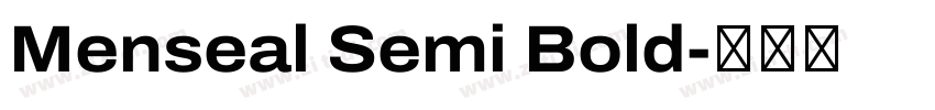 Menseal Semi Bold字体转换